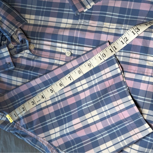 George Mens Shirt Size 2XL  Multicolor Blue Pink Plaid Classic Fit - Picture 11 of 15